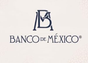 La imagen destacada de este texto sobre la alza histórica de Banxico a su tasa de interés, es el logo del banco en azul sobre un fondo crema.