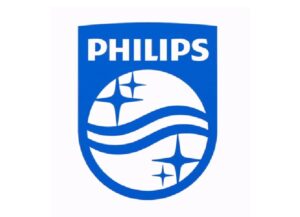 La imagen destacada para este texto del director general de Philips dejando el cargo es una imagen del logo de la firma en azul sobre fondo blanco.
