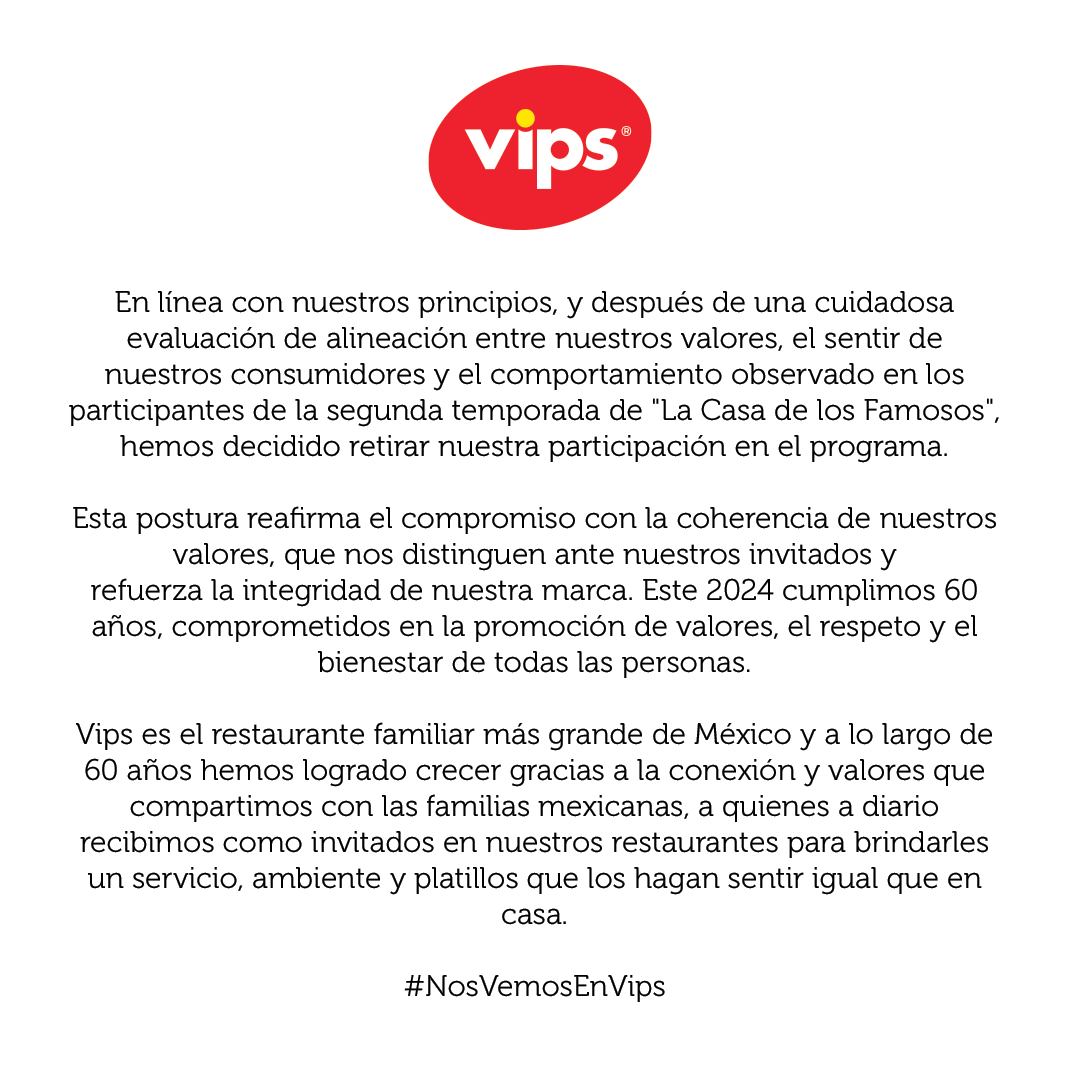 vips comunicado