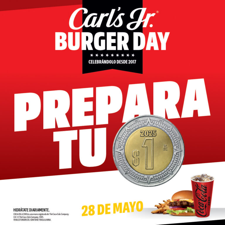 ¿Hamburguesa a $1 peso? Carl’s Jr lo volverá a hacer