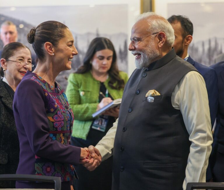 Sheinbaum y Narendra Modi, primer ministro de India, se reúnen para fortalecer cooperación Sheinbaum y Narendra Modi, primer ministro de India, se reúnen para fortalecer cooperación