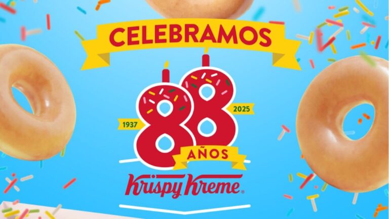 Krispy Kreme celebra su aniversario con promoción 2×1