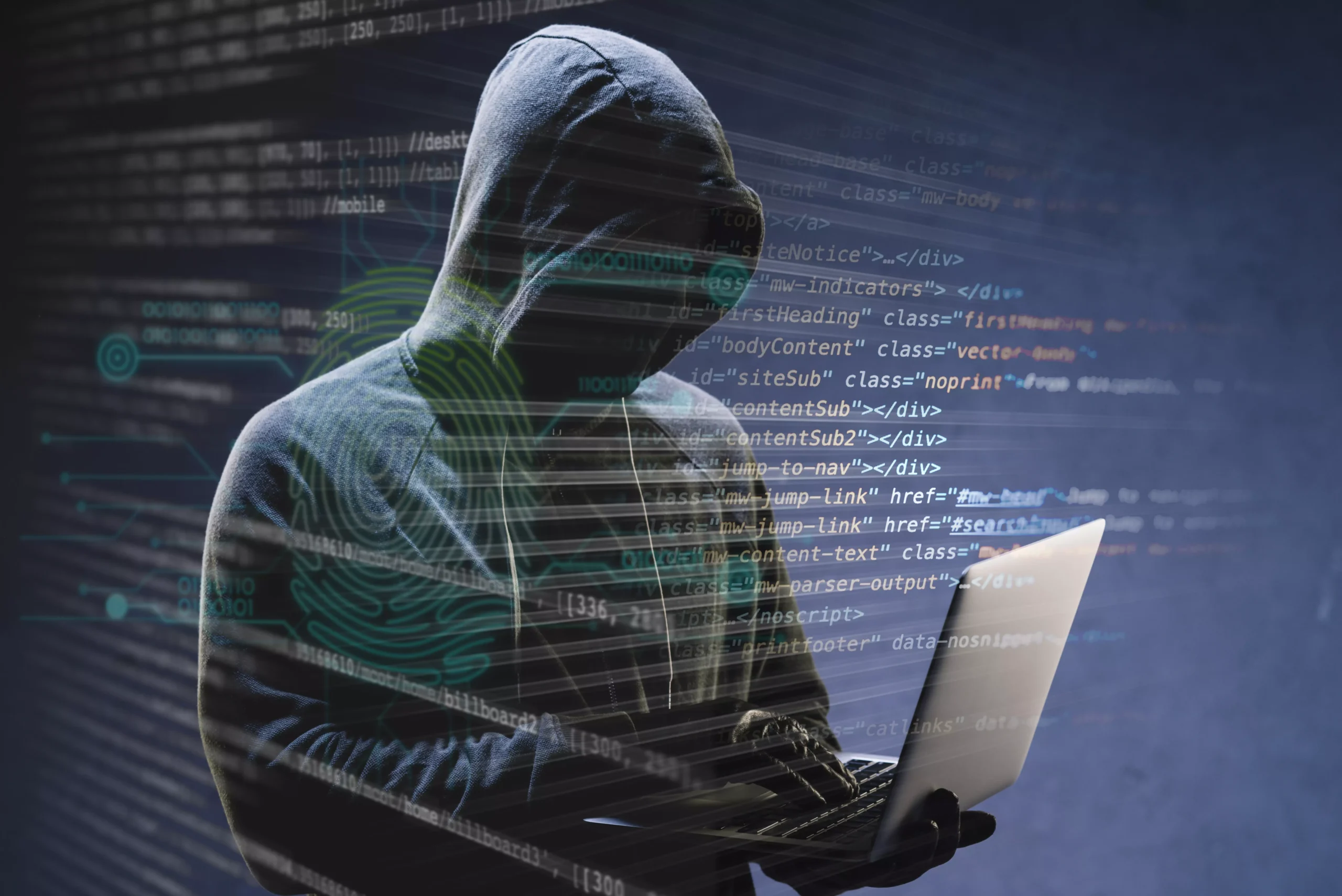 Como imagen destacada para este texto en el que hablamos del nuevo fraude por transferencia retenida, tenemos una fotografía ilustrativa de una persona en anonimato con una computadora en la mano.