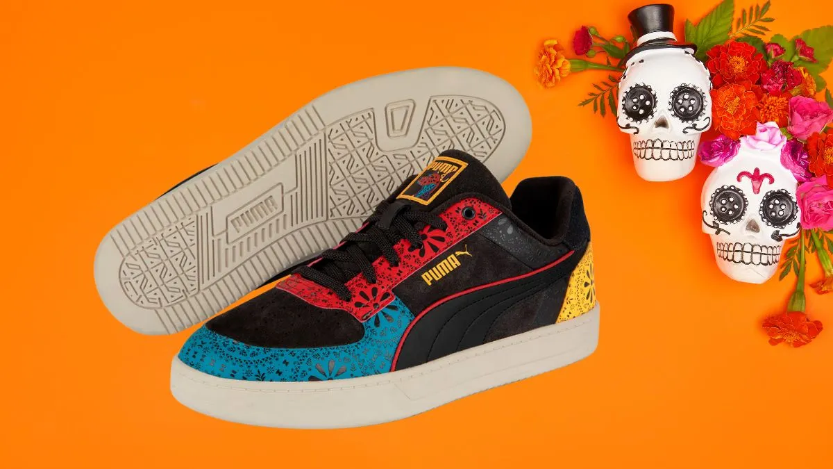 Como imagen destacada para este texto en el que hablamos de las marcas que se sumaron a la tendencia del Día  de Muertos en México, tenemos una imágen ilustrativa de la colección de Puma.