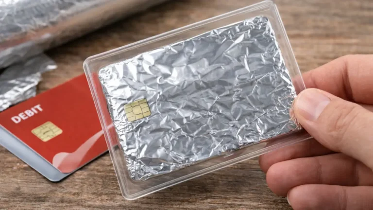 Envolver tarjetas en papel aluminio: seguridad práctica contra fraudes